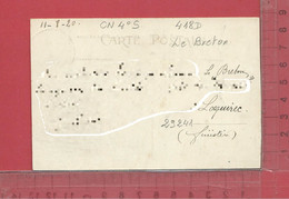 CARTE NOMINATIVE : LE BRETON  à  29241  Locquirec - Genealogy