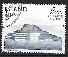 ISLANDE:  Bicentenaire De La Ville De Reykjavick   N°610  Année:1986 - Gebraucht