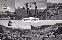 GOLDELBAHN ZWEISIMMEN-RINDERBERG - VEDUTE - CARTOLINA FP SPEDITA - Zweisimmen