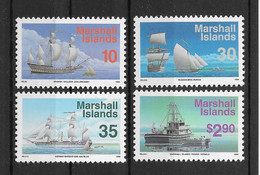 Delcampe - Marshall-Inseln 1994 Schiffe Mi.Nr. 510/13 Kpl. Satz ** - Marshall