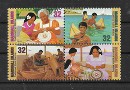 Delcampe - Marshall-Inseln 1996 Handwerk Mi.Nr. 776/79 Kpl. Satz ** - Marshall