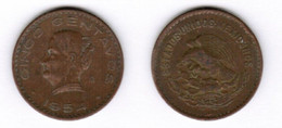 MEXICO   5 CENTAVOS 1954 (KM # 424) #7043 - Mexico