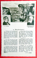 Bad Staffelstein - Lied Wanderfahrt - Victor V. Scheffel - Ivo V. Staffelstein - Alte PK - Echt Foto Kleinformat Bayern - Lichtenfels