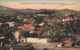 Nouvelle Calédonie - Nouméa - Le Quartier Latin Vu De L'artillerie - Panorama - Colorisé - Carte Postale Ancienne - New Caledonia