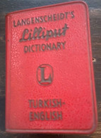 LANGENSCHEIDT''S LILLIPUT DICTIONARY TURKISH- ENGLISH - Dictionaries