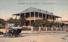 Nouvelle Calédonie - Nouméa - Le Musée Bibliothèque - Collection Barrau - Automobile - Colorisé - Carte Postale Ancienne - Nieuw-Caledonië