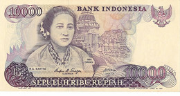 INDONESIE 10 000 Rupiah #126a   1985  Femme KARTINI, Billet  NEUF - Indonésie