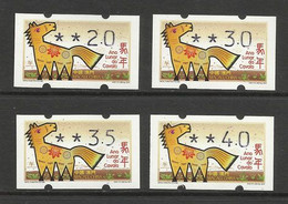 Macau Chine 2014 Année Lunaire Du Cheval Timbres Distributeur Klussendorf ** Macao China Lunar Year Of The Horse ATM ** - Distribuidores