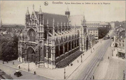 BRUXELLES - Eglise Notre-Dame Du Sablon Et Rue De La Régence - Oblitération De 1925 - Thill, Série 1, N° 110 - Markten