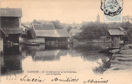 France - Alençon - L'abreuvoir Et Le Petit Bac Sur La Sarthe - P.J.A.O. - Oblitéré Ambulant - Carte Postale Ancienne - Alencon