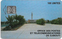 Djibouti - OPT - View Of Post Office, SC5, No CN, 100Units, 9.000ex, Used - Dschibuti