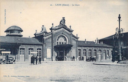 France - Laon - La Cathédrale - La Gare - Saint Martin -  Carte Postale Ancienne - Laon