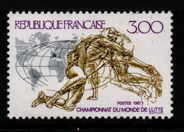 2200C - FRANCE - 1987 - YV#: 2482 - MNH - WORLD WRESTLING CHAMPIONSHIP - Lutte