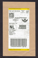 Austria: Parcel Fragment (cut-out) To Netherlands, 2023, Label Paket Light International, QR Code (stains, See Scan) - Lettres & Documents