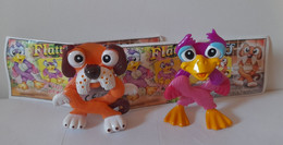 KINDER SURPRISE 2002 Deutch :         Série "Flatty Und Wuff" + 2 BPZ - Montables