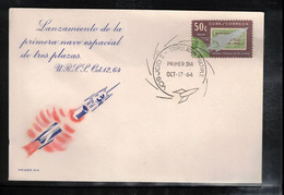 Cuba 1964 Space / Raumfahrt Voshod 1 FDC - Amérique Du Sud