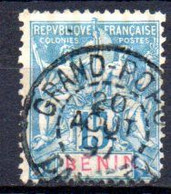 Bénin: Yvert N° 38; Oblitération"Grand Popo" - Oblitérés