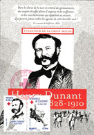 2009 " CROIX ROUGE : HENRI DUNANT / SOLDAT BLESSE " Sur Carte Maximum N°YT 4386 4387 Parfait état CM - Henry Dunant