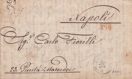 VM19 - VIA DI MARE -  Lettera Con Testo In P.D. Del 3 Settembre 1863 Da Costantinopoli A Napoli . - 1. ...-1850 Prefilatelia