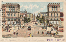 Gruss Aus Berlin - Hallesches Tor - Litho 1901 - Kreuzberg