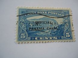 PANAMA RARE  USED STAMPS OVERPRINT    OFFICIAL   5C   1942   WITH SLOGAN - Panama