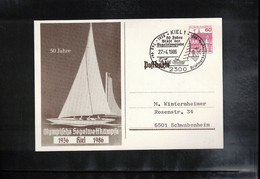 Germany / Deutschland 1986 50th Anniversary Of The Sailing Olympiad In Kiel - Summer 1936: Berlin