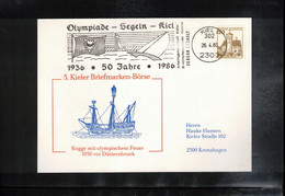 Germany / Deutschland 1986 50th Anniversary Of The Sailing Olympiad In Kiel - Sommer 1936: Berlin