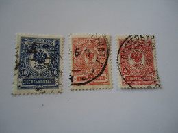 RUSSIA  USED   STAMPS   3 LOT  WITH POSTMARK - Autres & Non Classés
