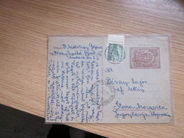 Magyar Posta 40 F 5 Eves Terv Keoesitett Mezogazdasag To Moravica 1954 - Lettres & Documents