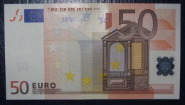 50 EURO J084E3 DRAGHI Italy Italia Serie S  Perfect UNC - 50 Euro