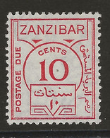 Zanzibar, 1936, D 26, Postage Due, Mint Hinged - Zanzibar (...-1963)