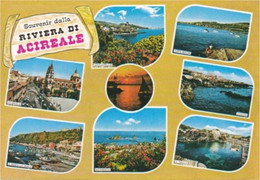 SOUVENIR DALLA RIVIERA DI ACIREALE - CATANIA - 8 VEDUTE - CAPO MULINI - S.TECLA - STAZZO - S.MARIA LA SCALA - 1988 - Acireale