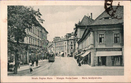 ! Alte Ansichtskarte Sibiu, Hermannstadt, Romania, Rumänien, Tram, Straßenbahn - Rumänien