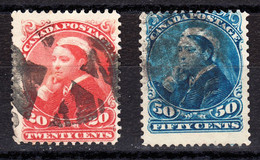 Canada 1888-97 Cancelled, Sc# 46-47 - Oblitérés