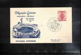 Australia 1956 Olympic Games Melbourne - Olympic Park Interesting Postcard - Sommer 1956: Melbourne