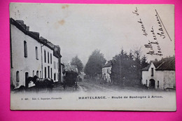Martelange 1905: Route De Bastogne à Arlon Animée Avec Diligence ? Très Rare - Martelange