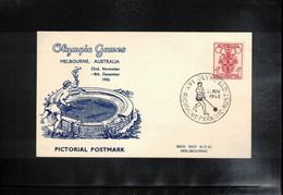 Australia 1956 Olympic Games Melbourne - Richmond Park Athletics Interesting Postcard - Sommer 1956: Melbourne