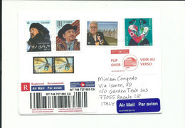 CANADA 2021 NICE COVER REGISTERED MAIL TO ITALY - Brieven En Documenten