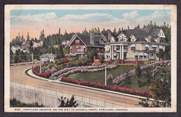 USA - Portland Heights On The Way To Council Crest Portland Oregon / Postcard Circulated / 2 Scans - Portland