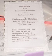 Stockel , 27 Mai 1962 , Vanderschrieck Christiane - Communion