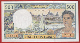 Polynésie Française / Tahiti - 500 FCFP - Z.014 / 2011 / Signatures Barroux-Noyer-Besse - Neuf  / Jamais Circulé - Frans Pacific Gebieden (1992-...)