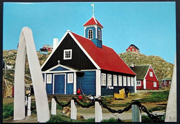 Greenland 1978 THE OLD CHURCH AT HOLSTEINSBORG Cards HOLSTEINSBORG 1-11-1978 ( Lot 1142 ) - Groenland