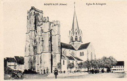 68-ROUFFACH . " Eglise St-Arbogaste ;Edi:J. Kuntz à Guebwiller - - Rouffach