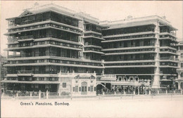 ! Old Postcard, Alte Ansichtskarte Aus Bombay, Indien, India, Greens Mansions - India