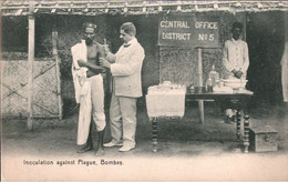 ! Old Postcard, Alte Ansichtskarte Aus Bombay, Indien, India, Impfung Gegen Die Pest, Inoculation Against Plague Medcine - India