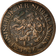 Monnaie, Pays-Bas, Wilhelmina I, 2-1/2 Cent, 1916, TTB, Bronze, KM:150 - 2.5 Centavos