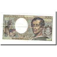 France, 200 Francs, Montesquieu, 1990, TTB+, Fayette:70.10a, KM:155d - 200 F 1981-1994 ''Montesquieu''