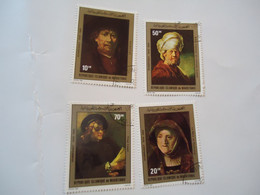 MAURITANIA USED STAMPS 4  PAINTINGS - Mauritanie (1960-...)