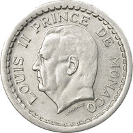 Monnaie, Monaco, Louis II, Franc, Undated (1943), Poissy, TTB, Aluminium - 1922-1949 Louis II