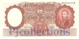 ARGENTINA 100 PESOS 1957/67 PICK 272c XF+ PREFIX B - Argentine